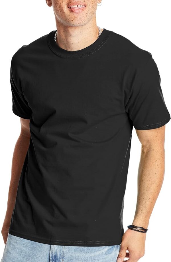 Hanes Mens Beefyt T-Shirt, Heavyweight Cotton Crewneck Tee, 1 Or 2 Pack