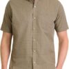 Van Heusen Mens Wrinkle Free Short Sleeve Button Down Check Shirt